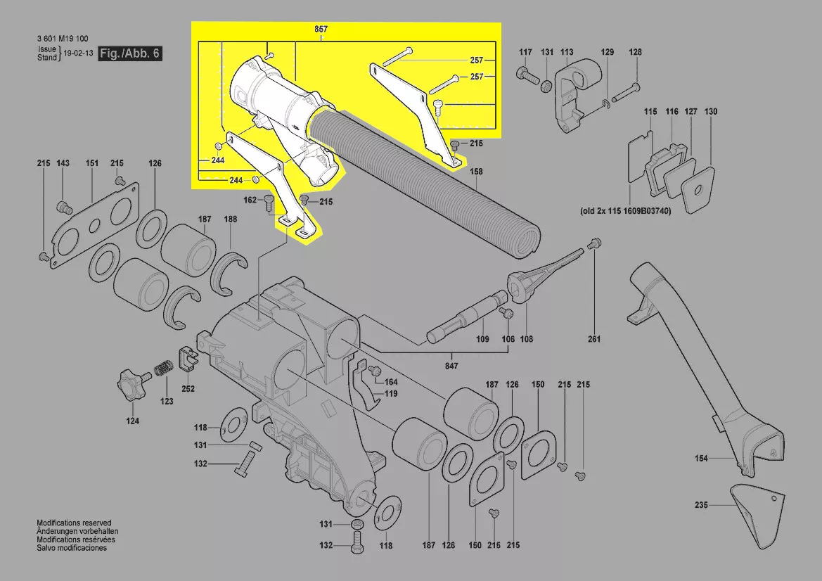 raccord aspirateur réf. 1 609 B04 125 Bosch